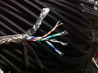 8-core pair stranded shielding line 8*0 2 square RVSP twisted pair signal line folding soft and oil-resistant drag chain manipulator line