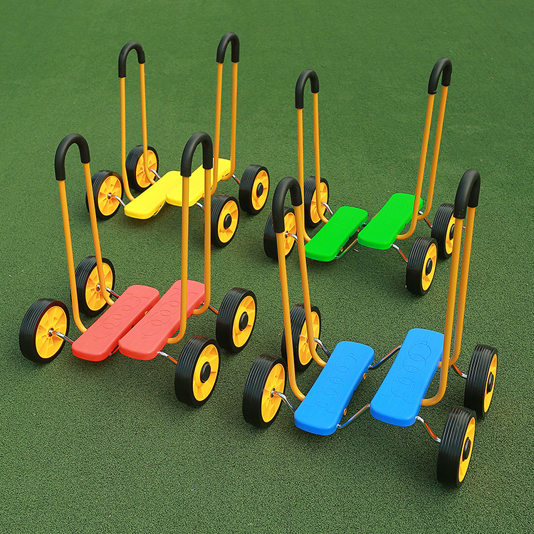 Children's indoor sensory integration training toy kindergarten plastic professional balance bicycle cartoon handrail pedal