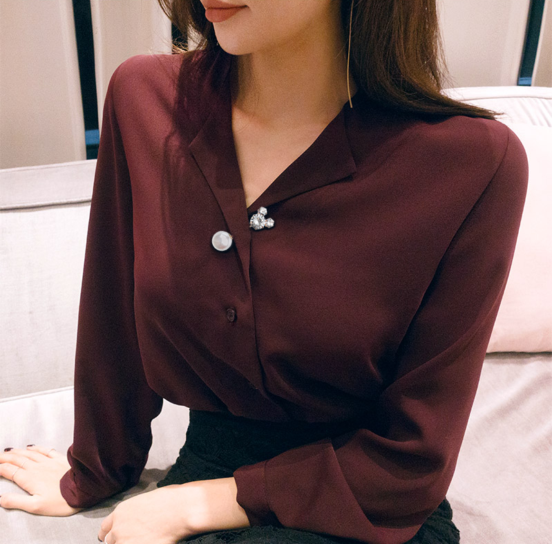 Chống ánh sáng trâm khóa pin nhỏ nhỏ hoang dã đơn giản vô hình khóa neckline mùa hè nóng phụ kiện đồ trang sức Nhật Bản và Hàn Quốc