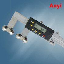  Anyi bearing Raceway scribing Pipe wall thickness Hook type flat head outer groove CNC caliper Vernier caliper