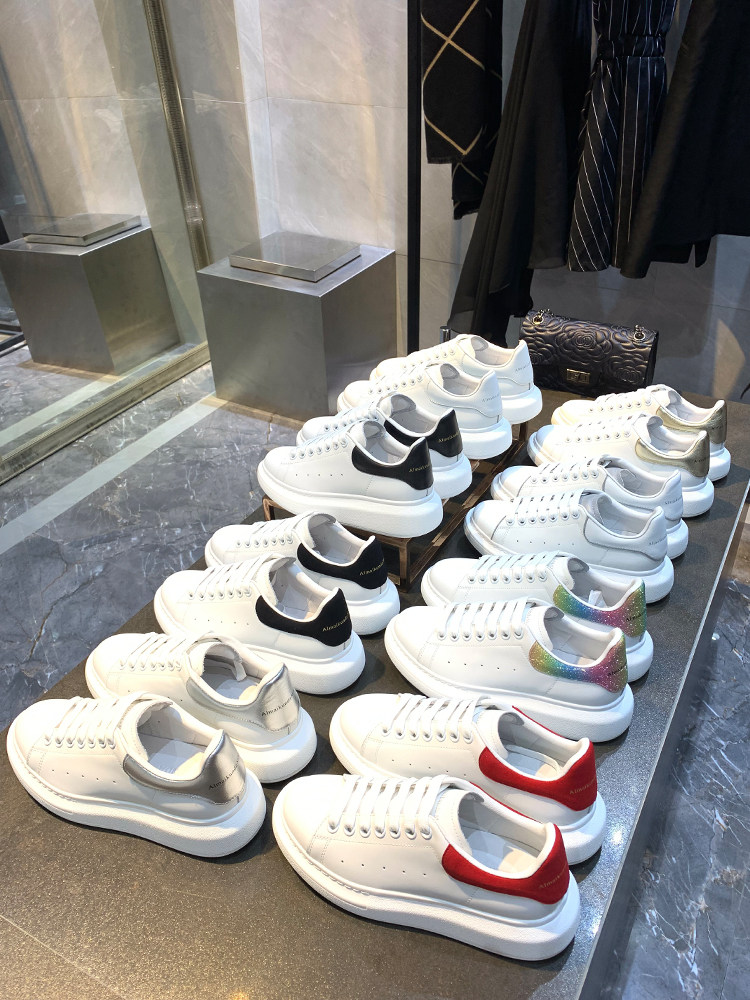 Mckunda Small White Shoes Woman 2021 new genuine leather lovers thick bottom muffin shoes Heightening Sports Casual Shoes Exploits