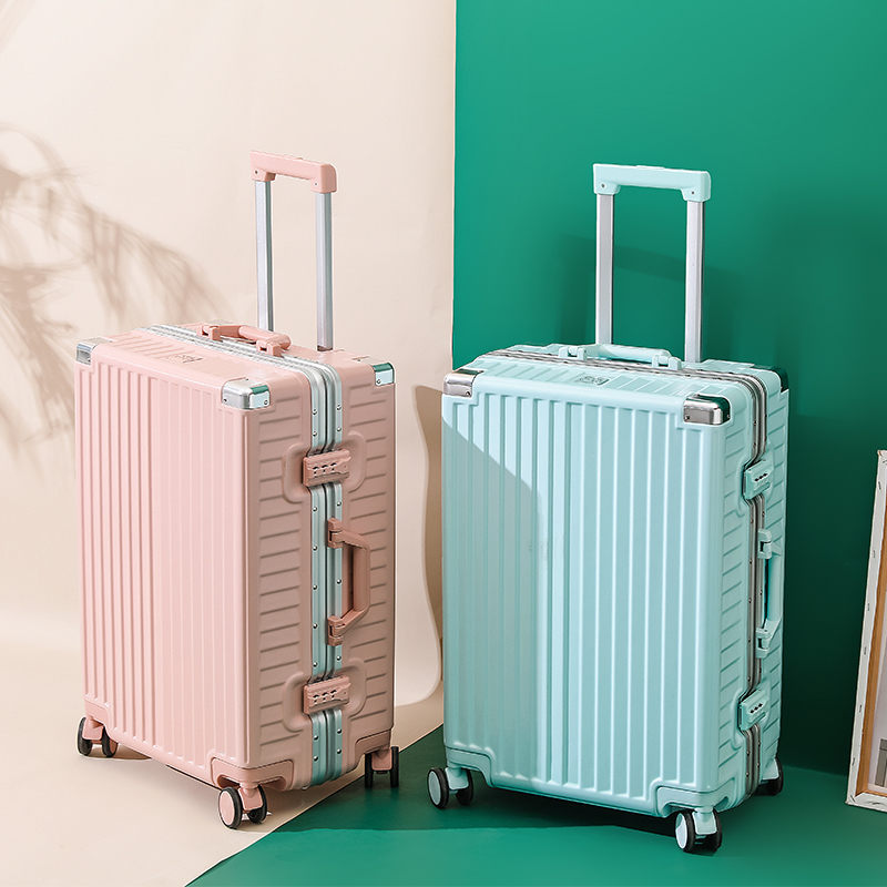 Luggage net red trolley case female small suitcase universal wheel male durable password box 20 inch 24 leather box 28