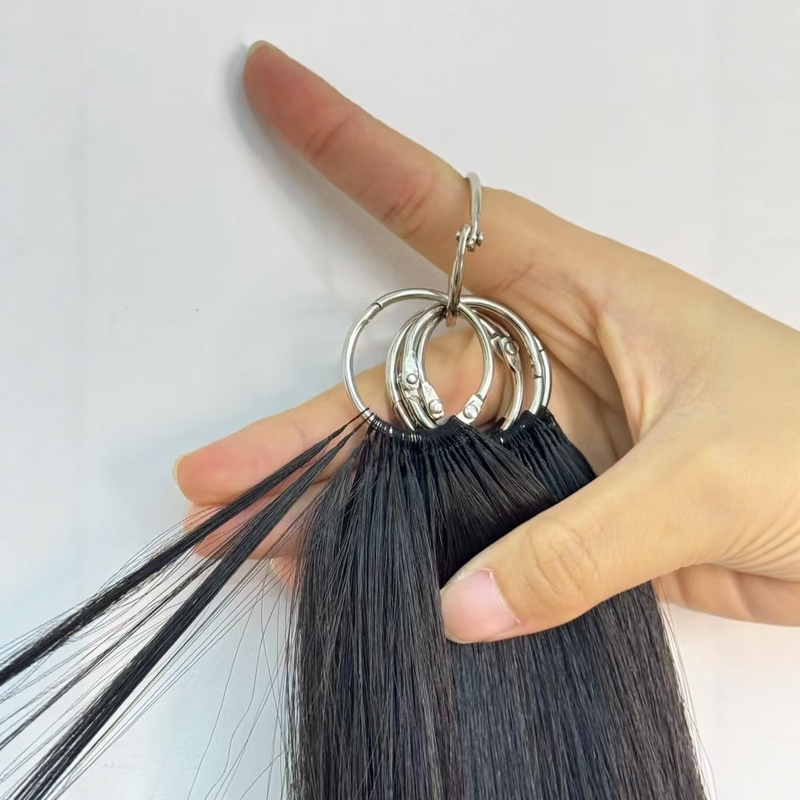 Third-Generation Seamless Feather Hair Extensions, V-Needle Cotton Thread Style, Invisible, No Broken Hair, Reusable Real Hair Third-Generation Seamless Feather Hair Extensions, V-Needle Cotton Thread Style, Invisible, No Broken Hair, Reusable Real Hair