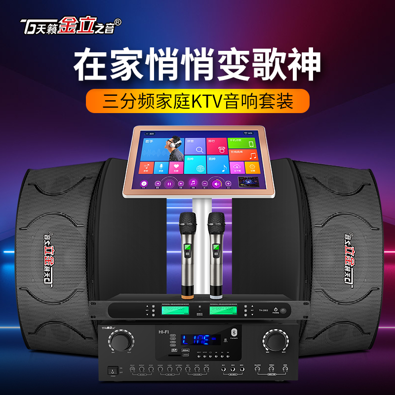 Teana K20 family KTV audio set full set of home karaoke touch screen karaoke machine karaoke speaker amplifier