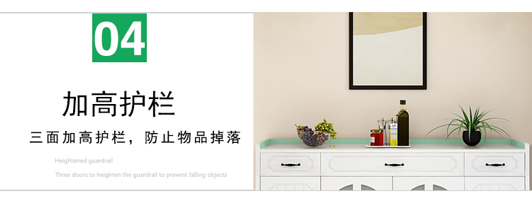 Sideboard Châu Âu mục vụ tủ trà hiện đại tối giản tủ bếp nhà bếp tủ lưu trữ tủ trắng tủ ăn - Buồng tủ gỗ nhỏ