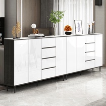 Ultra-thin slate sideboard kitchen locker cabinet home modern minimalist narrow 30cm sofa back side cabinet