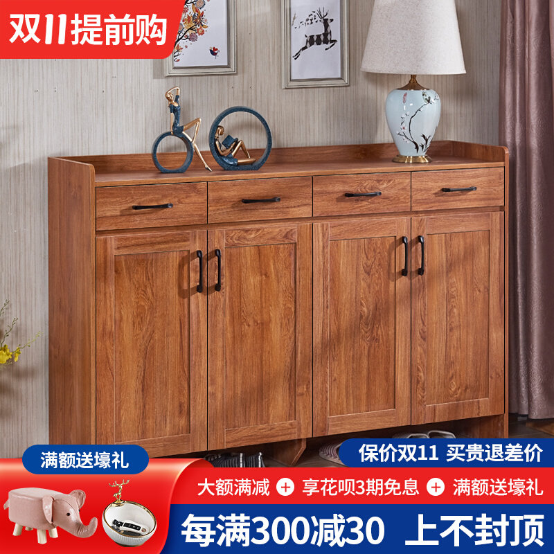 Chinese-style shoe cabinet simple modern hall cabinet economical large-capacity living room storage cabinet multi-layer assembly Nordic