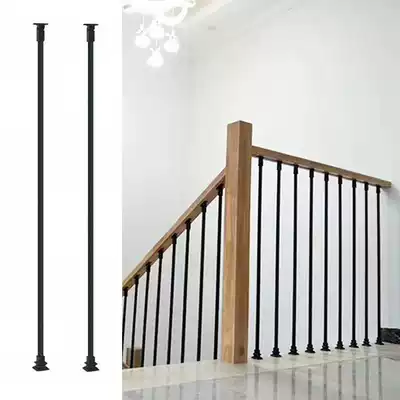 New recommended iron column European stair handrail retro guardrail home decoration attic balcony railing factory direct sales
