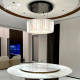 Modern light luxury crystal chandelier for living room, dining room, bedroom, villa duplex floor cloakroom, study room, home round lamps