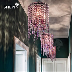 Italian Lolli&Memmoli Italian-Style Light Luxury High-End Bedroom Dining Room Hallway Foyer Czech Crystal Chandelier