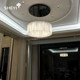 Modern light luxury crystal chandelier for living room, dining room, bedroom, villa duplex floor cloakroom, study room, home round lamps