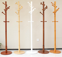 Coat rack Floor Solid Wood Bedroom Hanger European Coat Shelf Wood Living Room Modern Simple White Home