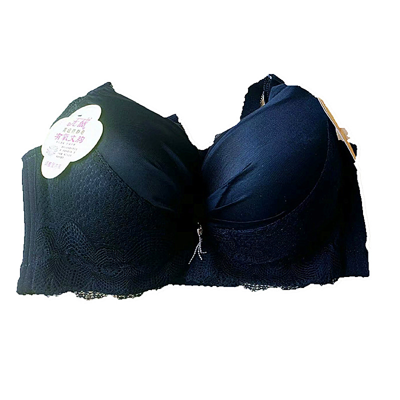 Màu vàng tập hợp áo ngực có thể điều chỉnh áo ngực B cup nụ dây lưới năm năm ngực nhỏ không từ tính đám cưới vành lợn năm - Strapless Bras ao lot