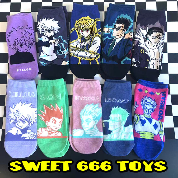 Japanese Full-Time Hunter Hunter×Hunter Killua Zoldyck, Grell Sutcliff, Uncle Kuraray Socks, Short Socks