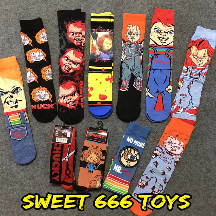 Chucky Socks, Mid-Calf Socks, Chucky Revival Trendy Skateboard Socks, Sports Socks