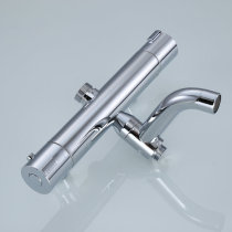 Pure copper thermostatic valve concealed shower shower nozzle Automatic water mixing valve solar water heater smart thermostatic tap