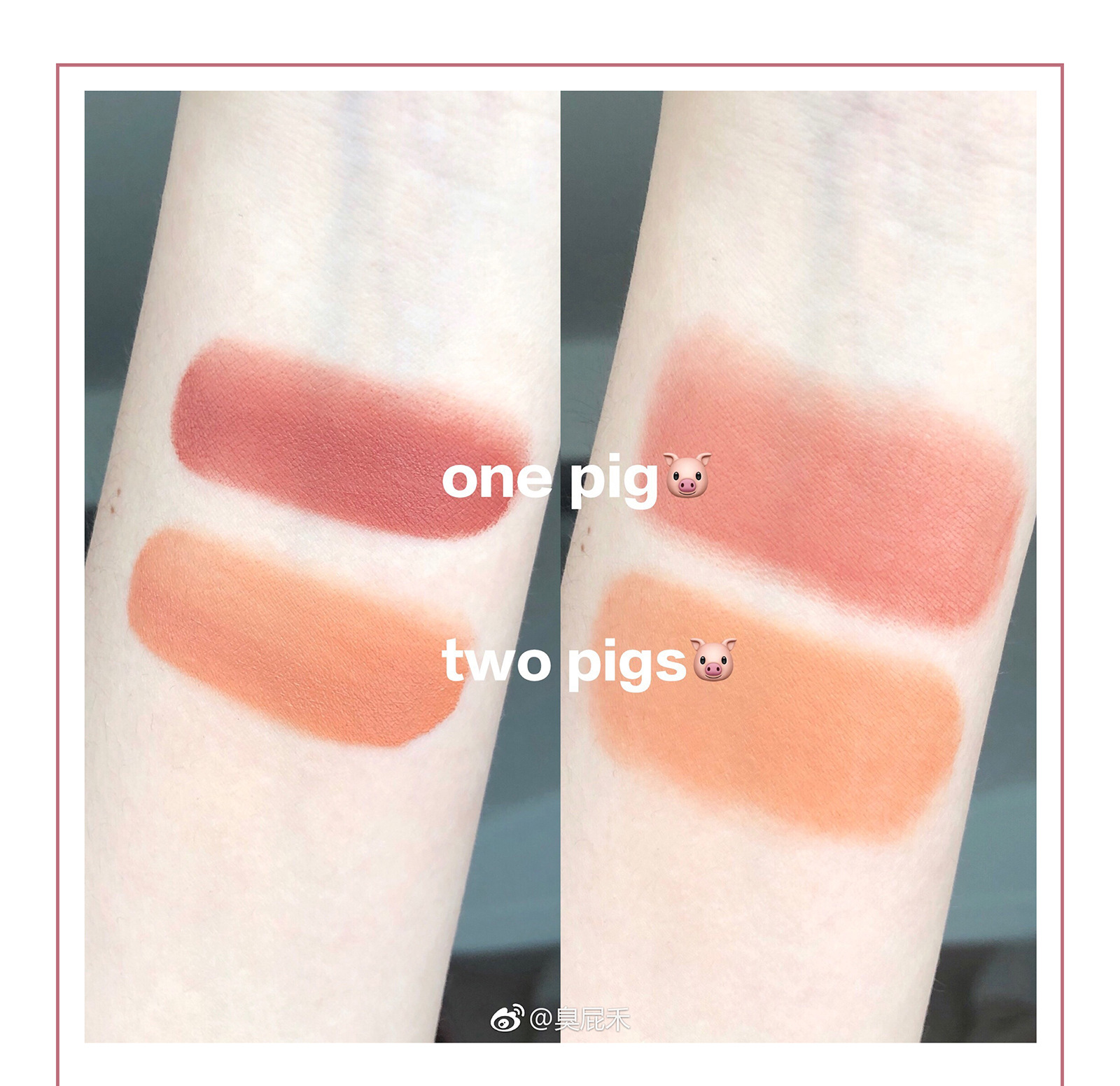 Black pig pig pig blush hyntoor black blush cream cream mousse nude trang điểm tự nhiên không dễ tẩy rouge - Blush / Cochineal má hồng 3ce rose beige