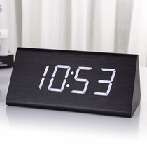 Fashion alarm clock creative luminous mute electronic clock muji IKEA clock table clock bedroom living room noise table students