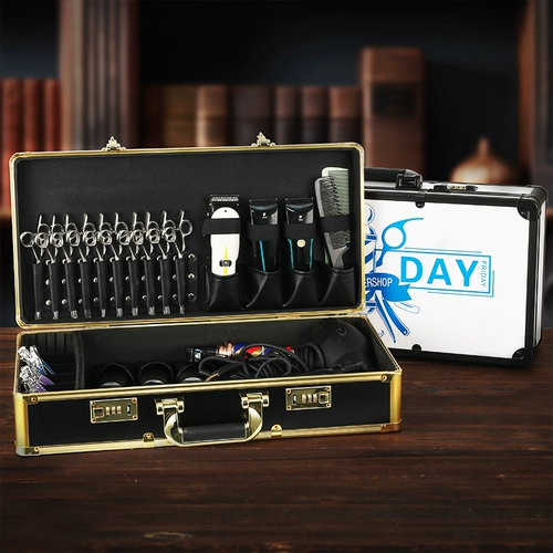 Ящик для парикмахерских инструментов, специальная машинка для стрижки парикмахеров, инструмент для хранения волос, сумка для масла, переносная коробка с паролем