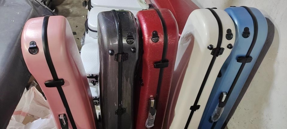 高級カーボンファイバー製ビオラケース、ビオラボックス、15～16インチビオラケース、チェロケース