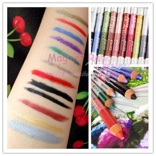 All 45 90-color cos matte pearlescent anime special double-headed eyeliner multi-color easy-to-color eyebrow pencil eye shadow pen