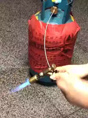 All-copper spitfire gun Copper spray gun welding gun nozzle cassette furnace screw mouth flat gas tank directly connected to the gas bottle ignition device