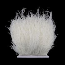 10-18CM1 Layer Half White Lengthened Encrypted Ostrich Wool Cloth Side Wedding Dresses Lace Accessories Clothing Accessories Clothing Accessories