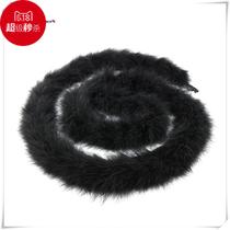 Selling four-color turkey feather scarf 48-50g full down feather strip clothing with decoration two sizes one