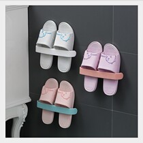 Bathroom trailer rack wall hanging wall toilet shoes storage artifact toilet toilet non-perforated shoe rack rack