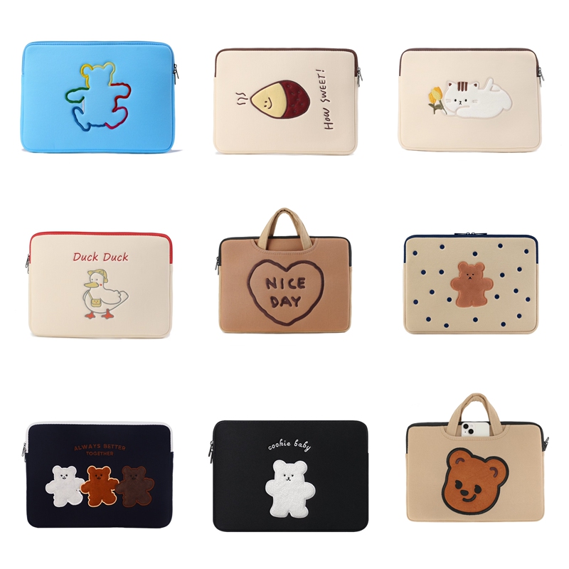 Laptop Handbag, Cute Cartoon Inner Bag, Tablet Protective Cover, Simple Style for Men and Women 11inch 14inch Laptop Handbag, Cute Cartoon Inner Bag, Tablet Protective Cover, Simple Style for Men and Women 11inch 14inch