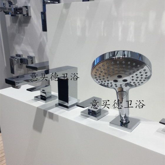 German original loaded Hans cylinder side tap Four holes with handheld 32553007 32553000 bathtub tap