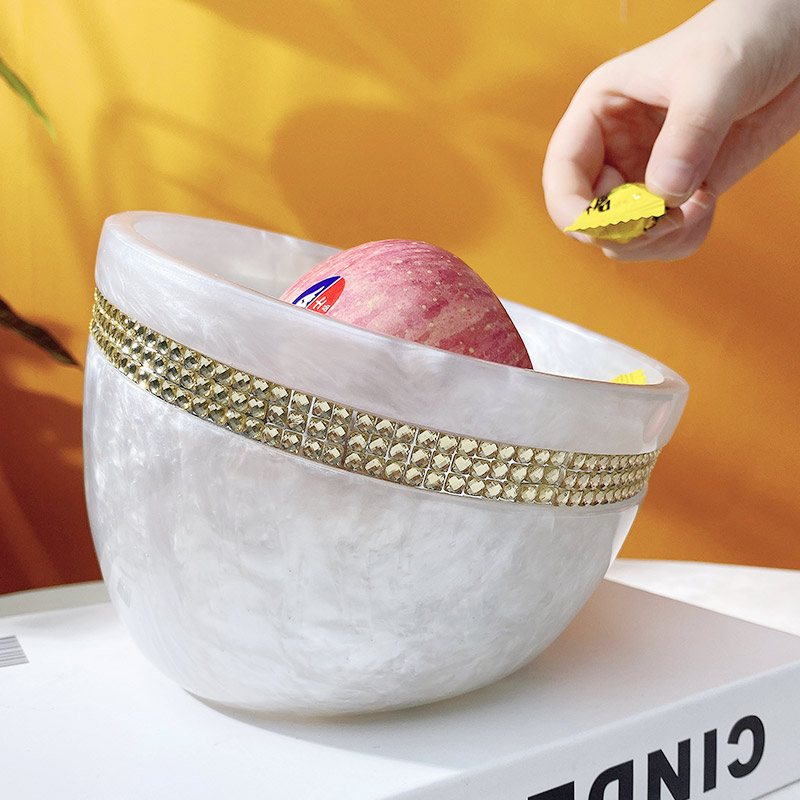 Desktop trash can Nordic trumpet home European creative trash can living room desktop office with lid storage bucket