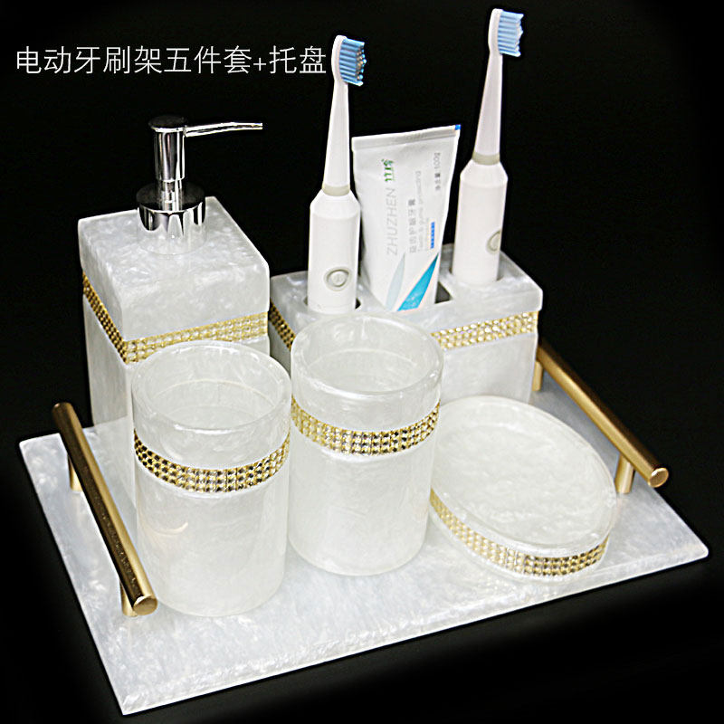 Wash suit Nordic Bathrooms Home Bathroom Five Pieces Sets Makeup Room Creative with Dish Lovers Gargle Cup Suit