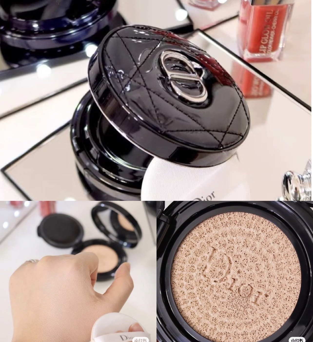 (sun) Dior Dior Condensed Fat Constant Air Cushion New Small Goat Leather Face Lasting Lock Makeup Flawless Powder Bottom
