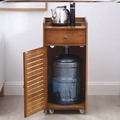 Mobile tea table Household small tea table living room automatic boiling water and making tea integrated tea cabinet bucket tea storage layer shelf