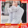 Giày nam Li Ning giày đế xuồng 2018 mẫu cao cổ để giúp đôi giày nhỏ màu trắng đôi giày màu đen trong đôi giày những người yêu thích giày thể thao nam giày sneaker nam trắng