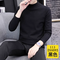 113 черный зимний флис