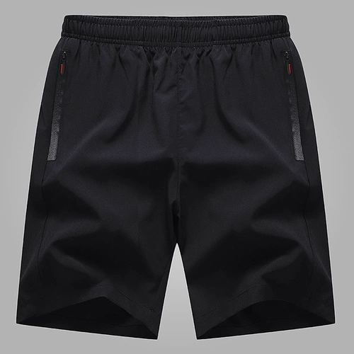 Мужские шелковые летние шорты, тонкие быстросохнущие спортивные штаны для отдыха, большой размер, оверсайз, для бега