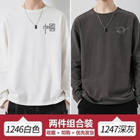 [Хлопок] 1246 белый+[хлопок] 1247 Deep Grey