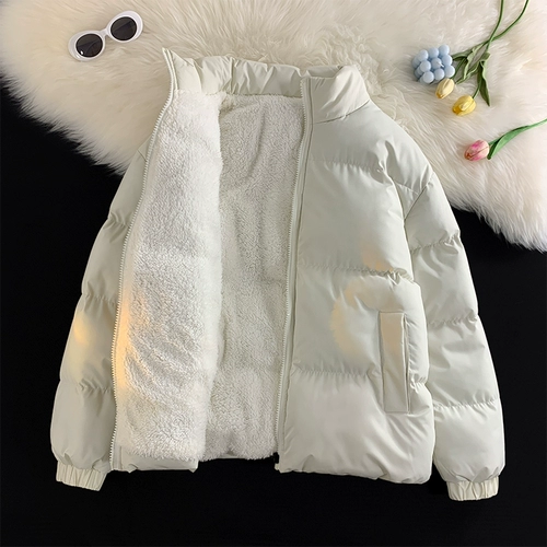 Зимняя утепленная куртка, утепленный японский пуховик, свободный крой