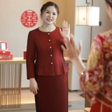 Свадебное платье, лонгслив, демисезонный комплект для матери, коллекция 2023