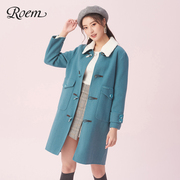 Bà Roem Trendy Fur Coat Vintage Lady len Coat RCJW94T10L