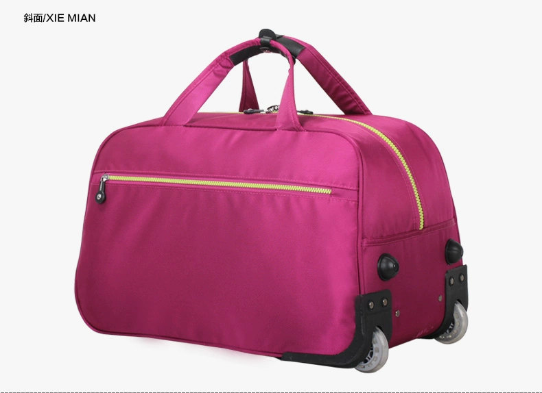 túi du lịch nhỏ Zifang Kinh Doanh Túi Du Lịch Cầm Tay Xe Đẩy Túi Nữ 20-Inch Túi Hành Lý Gấp Xe Đẩy Ốp Lưng nam Oxford Hộp Vải túi đi du lịch balo du lịch loại lớn