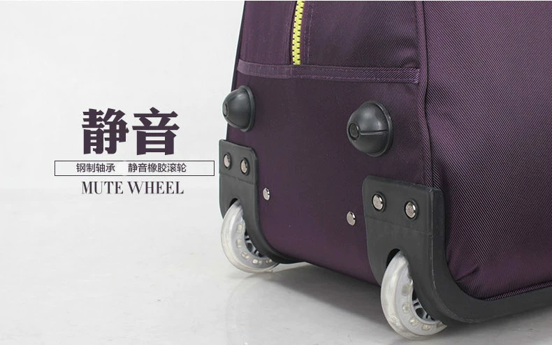 túi du lịch nhỏ Zifang Kinh Doanh Túi Du Lịch Cầm Tay Xe Đẩy Túi Nữ 20-Inch Túi Hành Lý Gấp Xe Đẩy Ốp Lưng nam Oxford Hộp Vải túi đi du lịch balo du lịch loại lớn