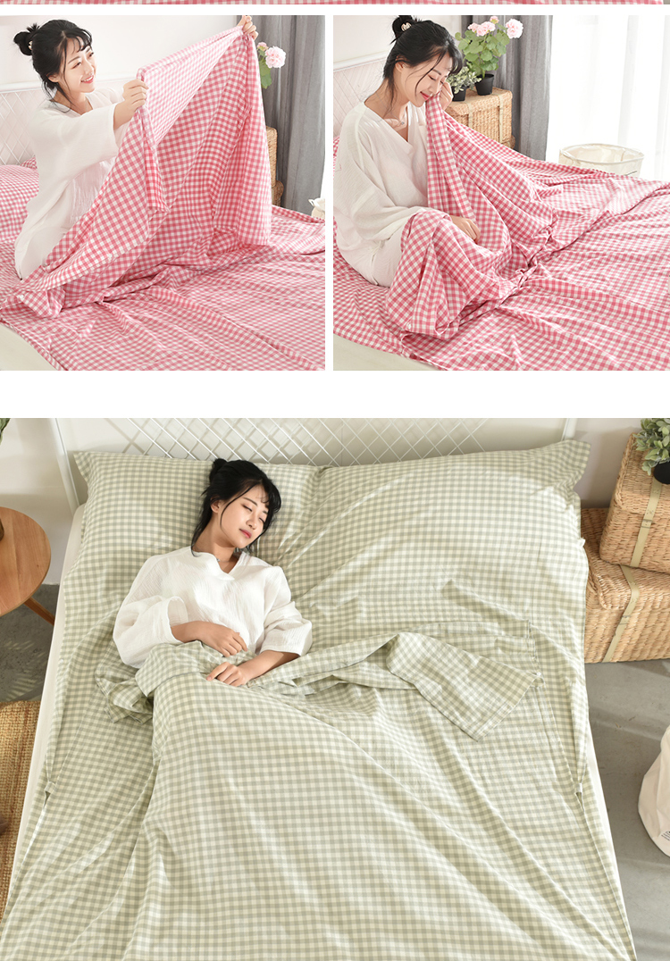 Cotton du lịch túi ngủ khách sạn cầm tay trên bẩn sheets quilt cover khách sạn cách ly khách sạn kinh doanh dành cho người lớn cotton