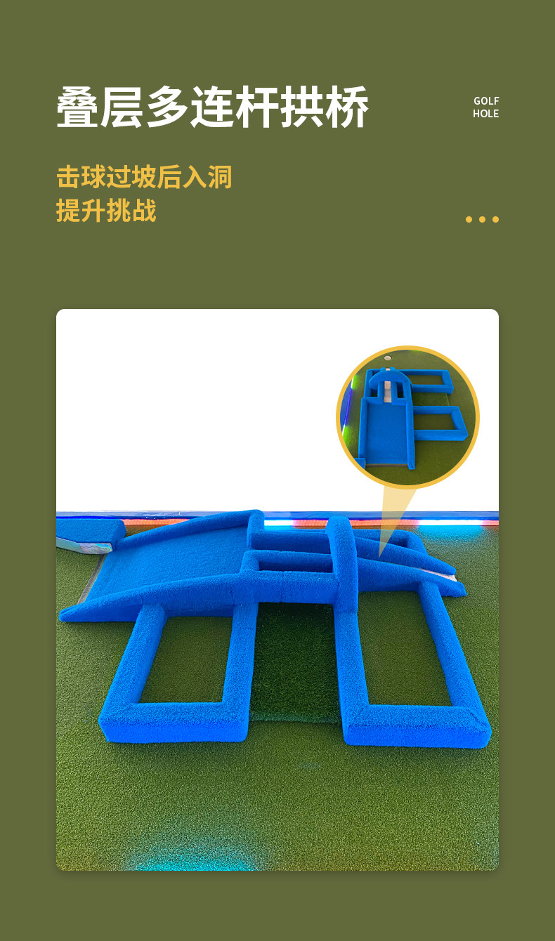 обучающее устройство для гольфа bcgolf高尔夫炫彩推杆练习器果岭灯带高尔夫室内果岭坡度迷你果岭