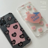 nullthing ® Независимый дизайн Tu Es Aime Series Love Transparent Shell Apple Android Peach Mobile Shell