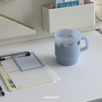 nullthing original milk jade glass coffee cup simple heat-resistant tea cup water cup Korean ins