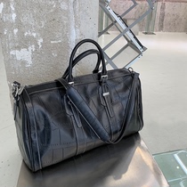 Boarding short-distance portable travel bag female large capacity leather sports fitness fashion business travel luggage bag male crossbody