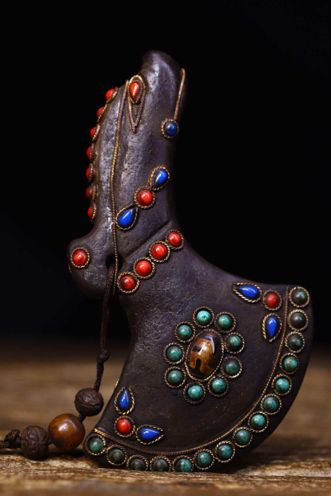 Folk collection Old natural meteorites pure handmade pinch studded jewel sky Everest for one piece